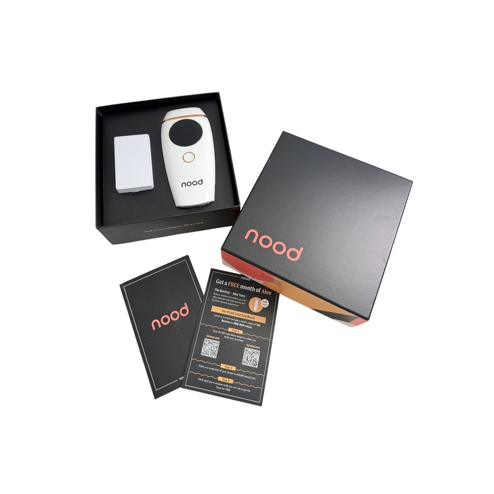 NWT Nood The Flasher v2.0 IPL Hair Removal Device White Rose Gold KCA423